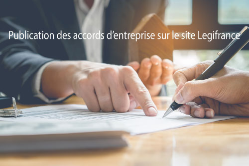 Publication des accords d’entreprise sur le site Legifrance