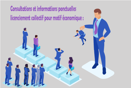 Consultations et informations ponctuelles licenciement collectif pour motif économique